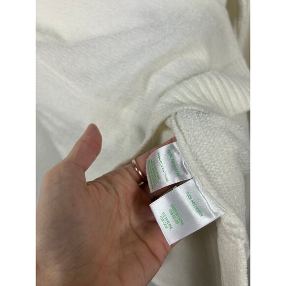 Lilly Pulitzer Praxon Gold Button Chenille Sweater Coconut XS Preppy Coastal - Picture 5 of 8